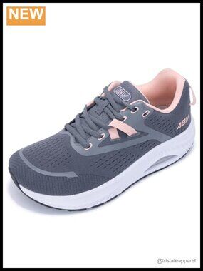 Wide Toe Box Walking Shoes Arch Support Orthotic Sneakers Lace-Up Mesh
